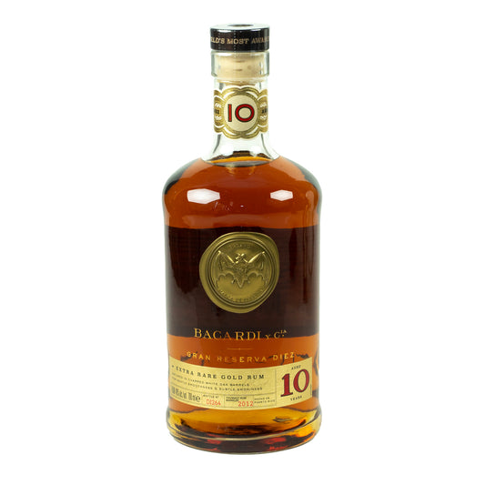 BACARDÍ Gran Reserva, 10 Jahre, Premium Caribbean Rum, 40% Vol., 70 cl/700 ml