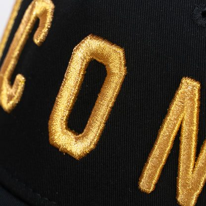 Dsquared2 Baseball Cap »ICON« Schwarz-Gold