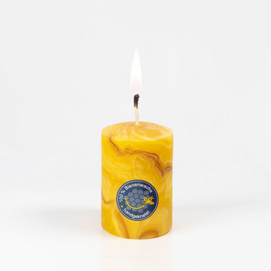 Candle factory pillar candle »H80 D50«, beeswax 