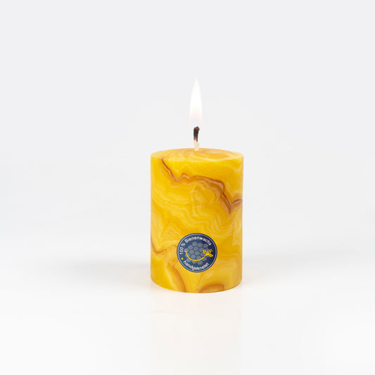 Candle factory pillar candle »H100 D70«, beeswax, 37h burning time 