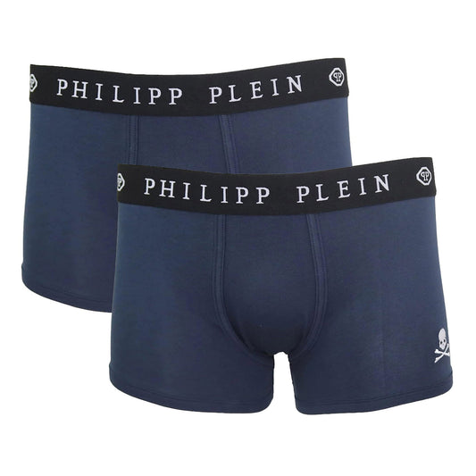 PHILIPP PLEIN Boxershorts »UUPB01« Doppelpack, Dunkelblau