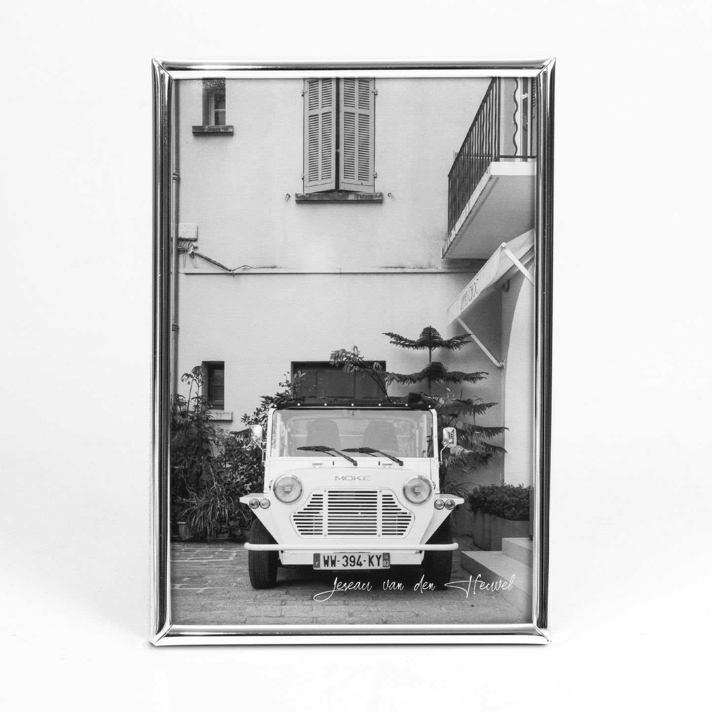 Cadre photo Amadeo »Section photo 10x15 cm«, taille du cadre : 10,8x15,8 cm, argenté, support en velours 
