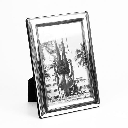 Amadeo picture frame »10x15 cm picture section«, frame size: 13.5x18.5cm, silver-plated, velvet back 