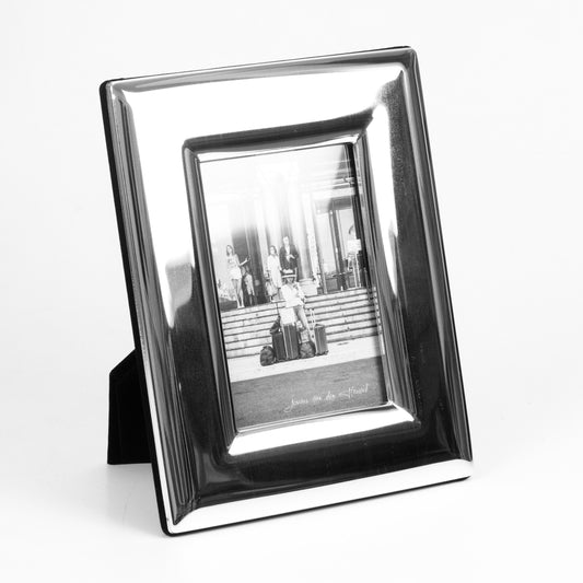 Cadre photo Amadeo »Section photo 9x13 cm«, taille du cadre : 16x20 cm, argenté, dos en velours 