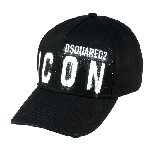 Dsquared2 Baseball Cap »ICON« Sprayed-Effekt, schwarz