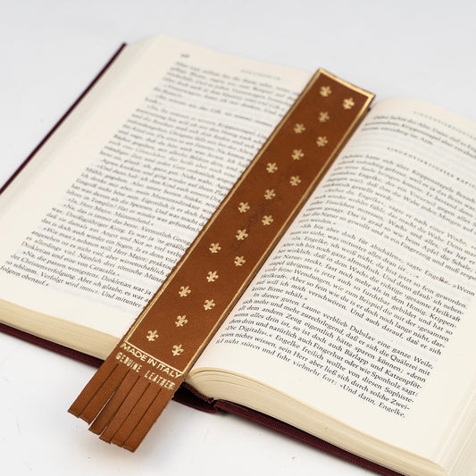 Peroni Firenze bookmark »Firenze«, leather, handmade in Italy, 3cm x 22.5cm 
