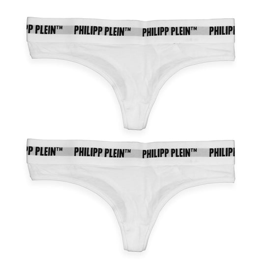 PHILIPP PLEIN Underwear Tanga »BIANCO« (2er-Pack), Weiß