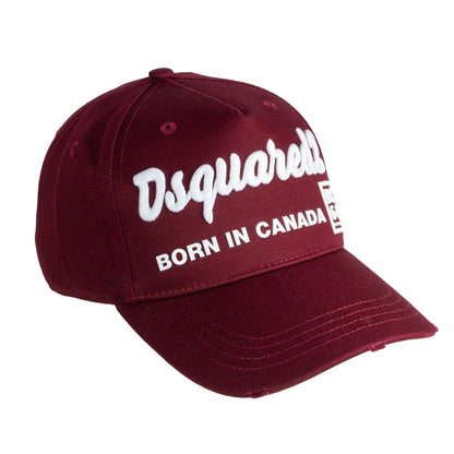 Dsquared2 Baseball Cap »DC64« bordeaux, Made in Italy