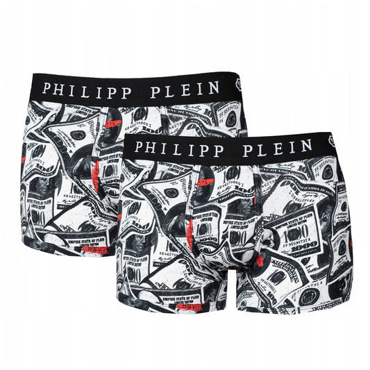 PHILIPP PLEIN Boxershorts »UUPB31« Doppelpack, Dollarmotiv