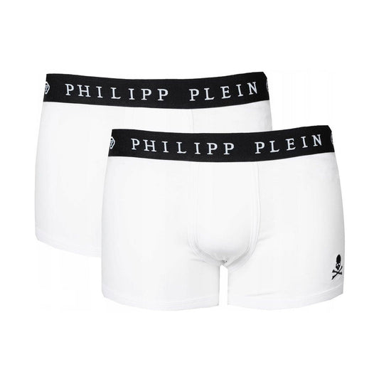 PHILIPP PLEIN Boxershorts »UUPB01« Doppelpack, Weiß